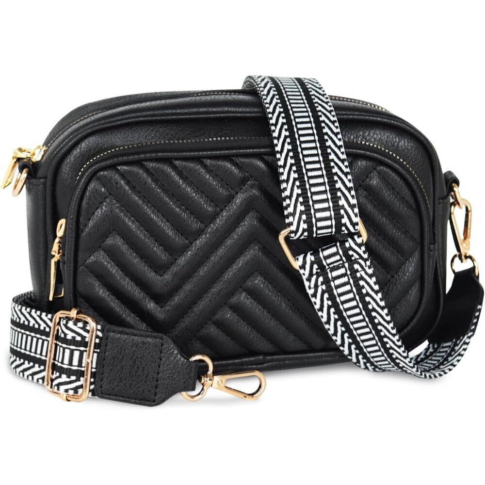 Crossbody Bag Women Vegan Leather Small Space Saver Stylish Travel Purse